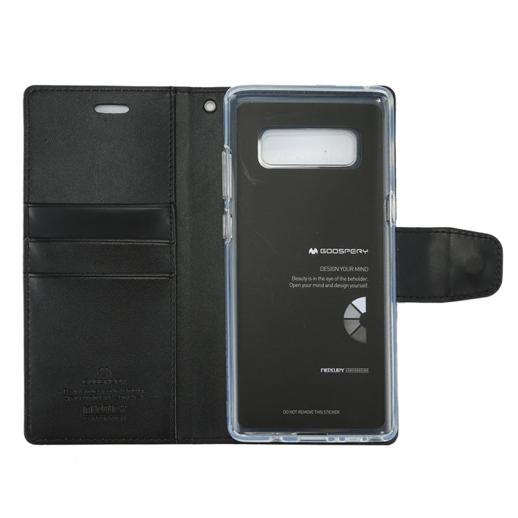 GOOSPERY SONATA DIARY for Galaxy Note 8 Business Style Magnetic Clasp Horizontal Flip Leather Case with Holder & Card Slots & Wallet