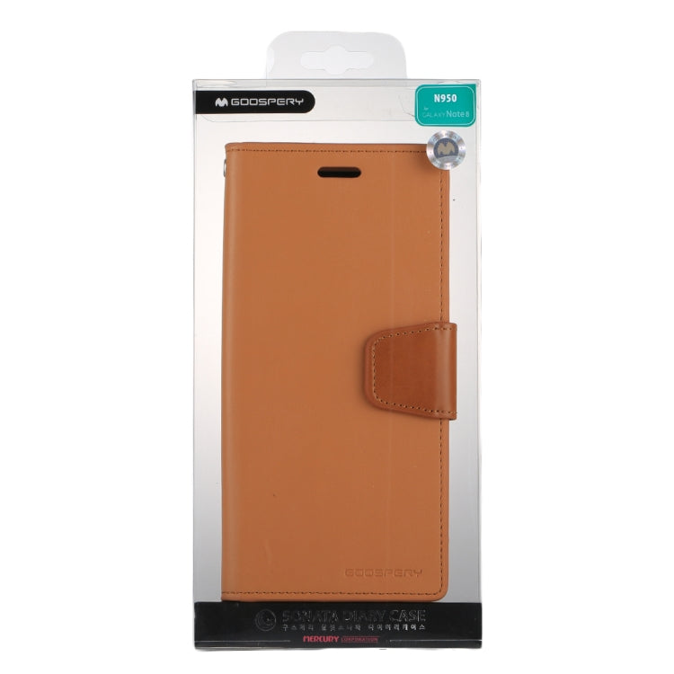 GOOSPERY SONATA DIARY for Galaxy Note 8 Business Style Magnetic Clasp Horizontal Flip Leather Case with Holder & Card Slots & Wallet
