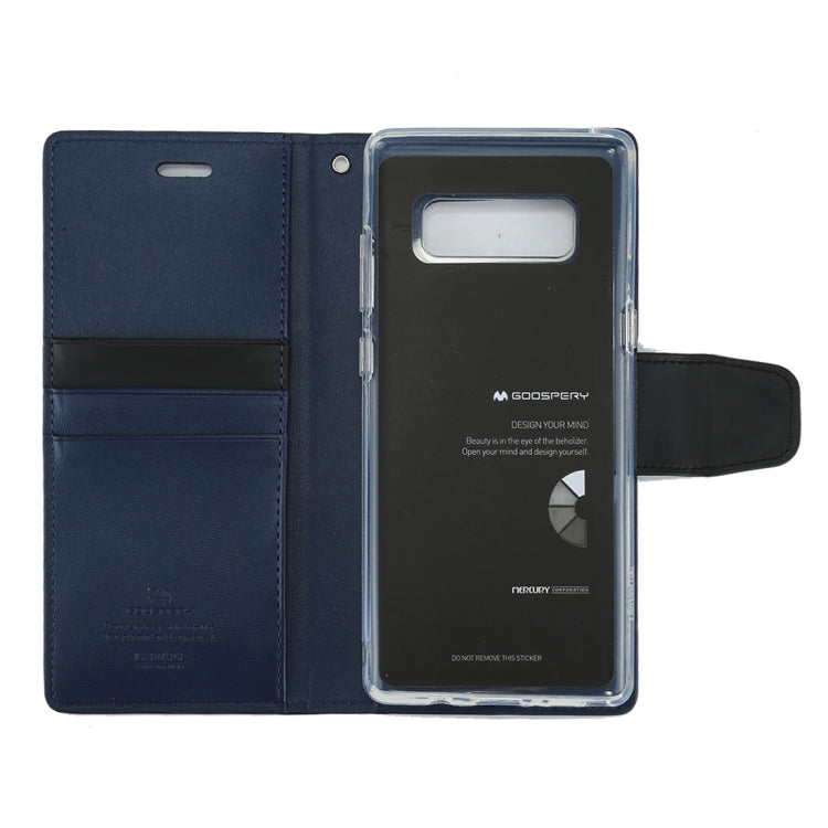 GOOSPERY SONATA DIARY for Galaxy Note 8 Business Style Magnetic Clasp Horizontal Flip Leather Case with Holder & Card Slots & Wallet
