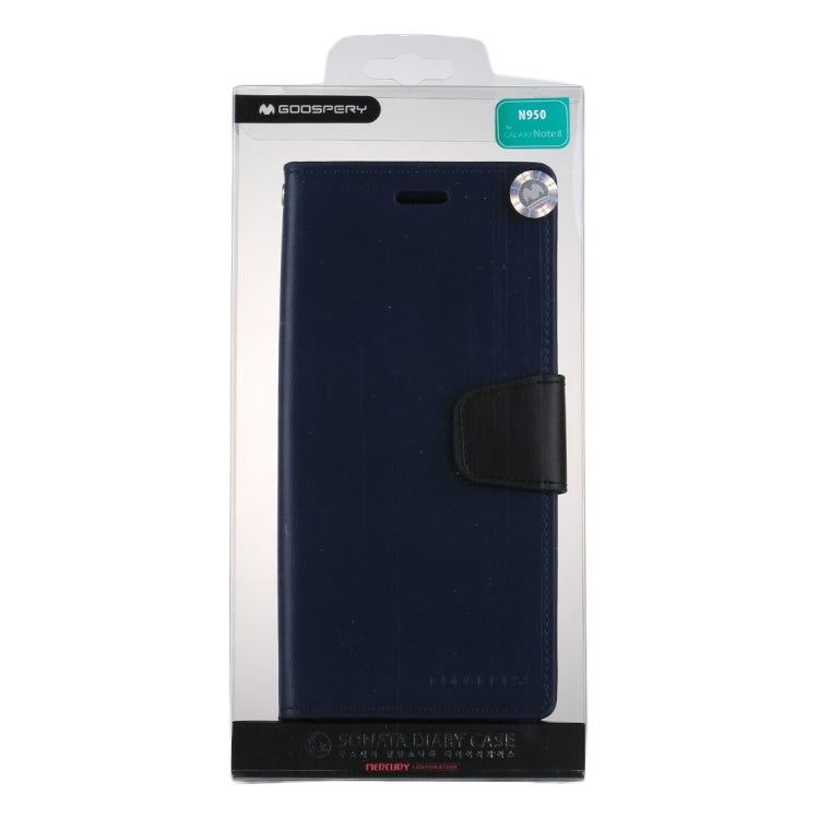 GOOSPERY SONATA DIARY for Galaxy Note 8 Business Style Magnetic Clasp Horizontal Flip Leather Case with Holder & Card Slots & Wallet