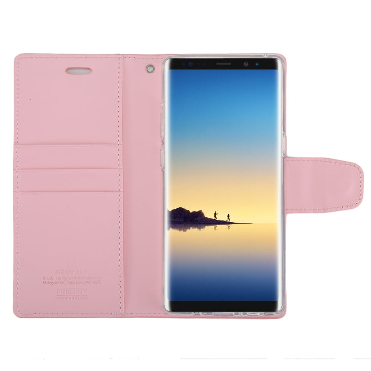 GOOSPERY SONATA DIARY for Galaxy Note 8 Business Style Magnetic Clasp Horizontal Flip Leather Case with Holder & Card Slots & Wallet