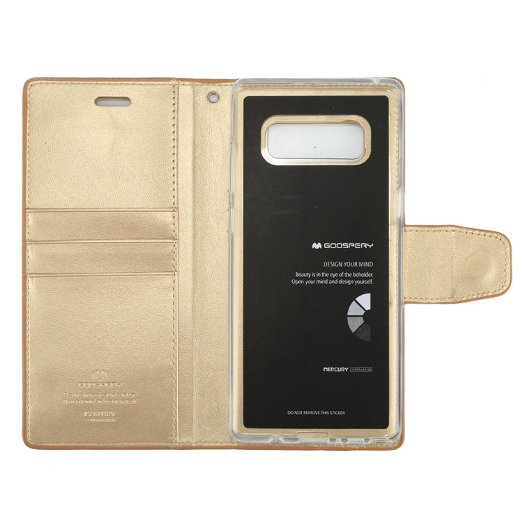 GOOSPERY SONATA DIARY for Galaxy Note 8 Business Style Magnetic Clasp Horizontal Flip Leather Case with Holder & Card Slots & Wallet