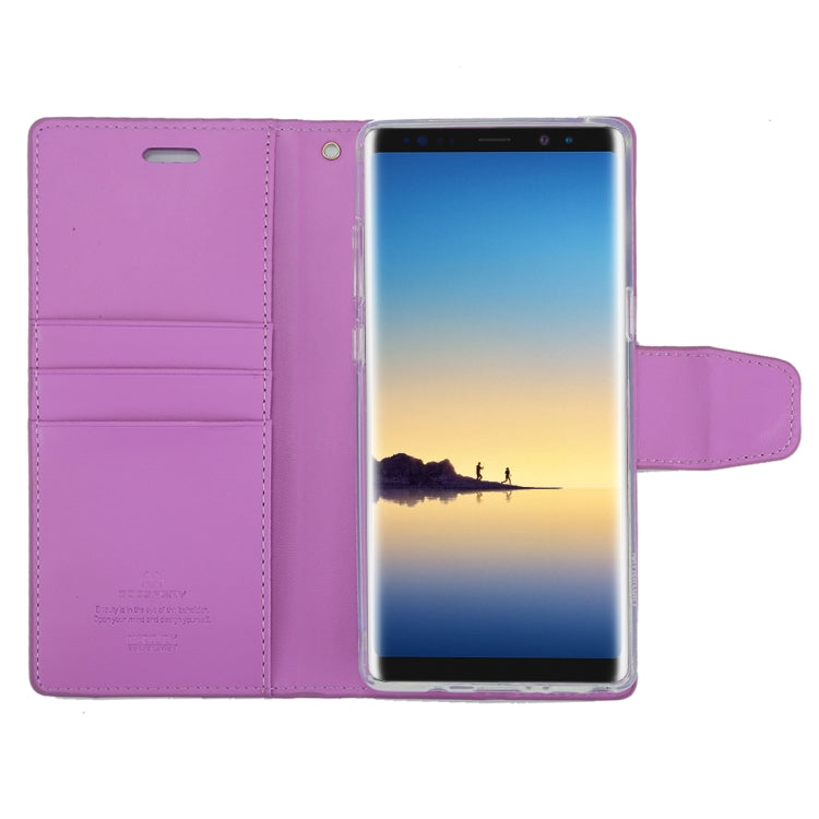 GOOSPERY SONATA DIARY for Galaxy Note 8 Business Style Magnetic Clasp Horizontal Flip Leather Case with Holder & Card Slots & Wallet