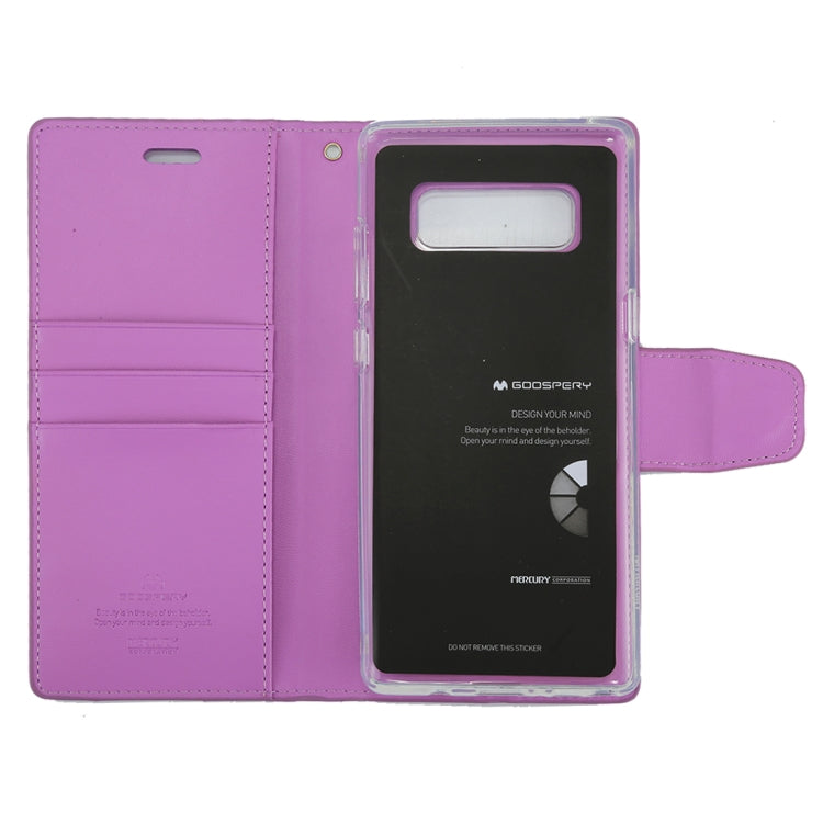 GOOSPERY SONATA DIARY for Galaxy Note 8 Business Style Magnetic Clasp Horizontal Flip Leather Case with Holder & Card Slots & Wallet