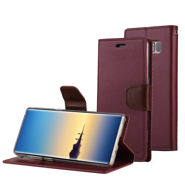 GOOSPERY SONATA DIARY for Galaxy Note 8 Business Style Magnetic Clasp Horizontal Flip Leather Case with Holder & Card Slots & Wallet