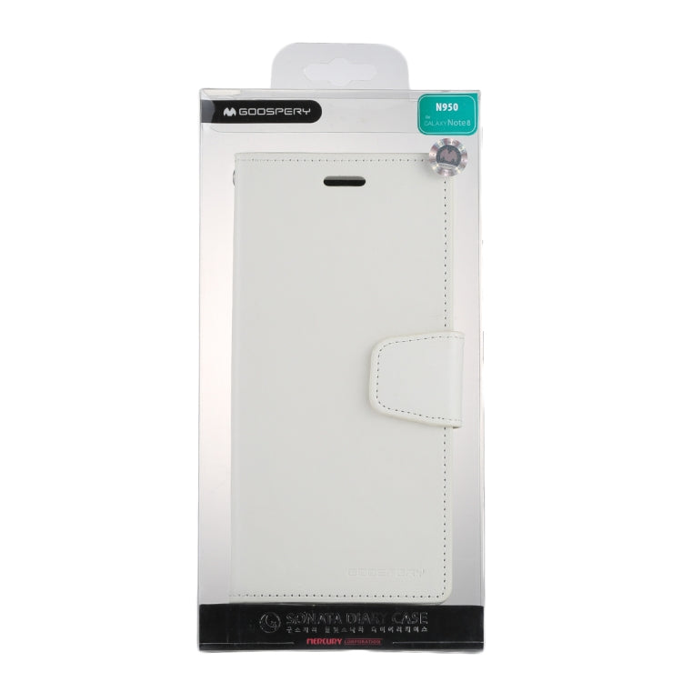 GOOSPERY SONATA DIARY for Galaxy Note 8 Business Style Magnetic Clasp Horizontal Flip Leather Case with Holder & Card Slots & Wallet