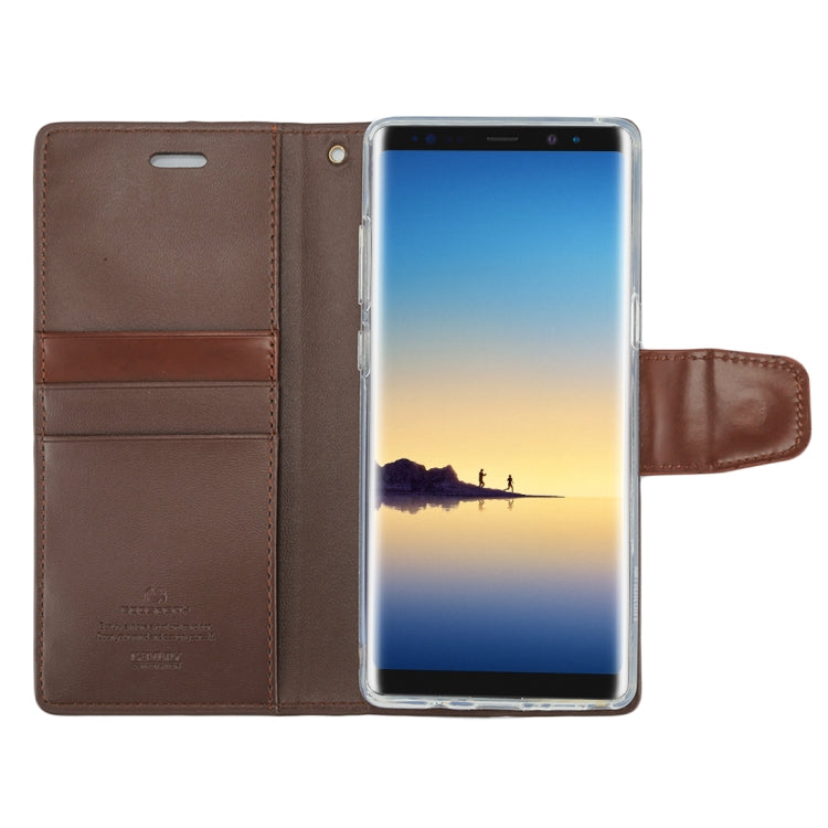 GOOSPERY SONATA DIARY for Galaxy Note 8 Business Style Magnetic Clasp Horizontal Flip Leather Case with Holder & Card Slots & Wallet