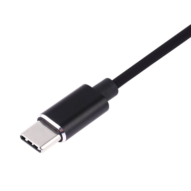 USB-C / Type-C Interface Stereo Wired Control In-ear Earphone (Black)