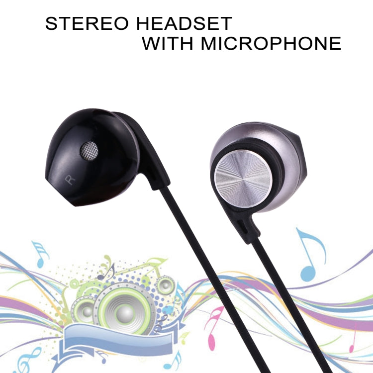 USB-C / Type-C Interface Stereo Wired Control In-ear Earphone (Black)