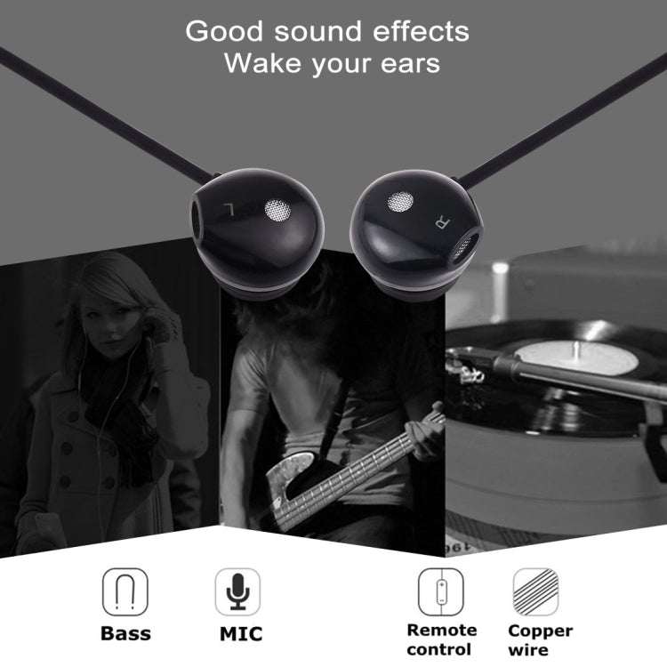 USB-C / Type-C Interface Stereo Wired Control In-ear Earphone (Black)