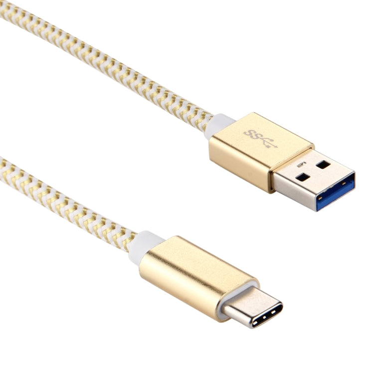 ULT-unite 1m Knit Texture USB 3.0 to USB-C / Type-C All-copper Wire Data Sync Charging Cable, For Galaxy S8 & S8 + / LG G6 / Huawei P10 & P10 Plus / Oneplus 5 / Xiaomi Mi 6 & Max 2 and other Smartphones