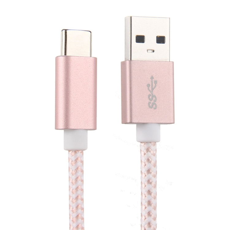 ULT-unite 1m Knit Texture USB 3.0 to USB-C / Type-C All-copper Wire Data Sync Charging Cable, For Galaxy S8 & S8 + / LG G6 / Huawei P10 & P10 Plus / Oneplus 5 / Xiaomi Mi 6 & Max 2 and other Smartphones
