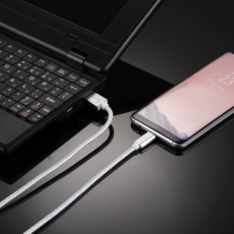 ULT-unite 1m Knit Texture USB 3.0 to USB-C / Type-C All-copper Wire Data Sync Charging Cable, For Galaxy S8 & S8 + / LG G6 / Huawei P10 & P10 Plus / Oneplus 5 / Xiaomi Mi 6 & Max 2 and other Smartphones