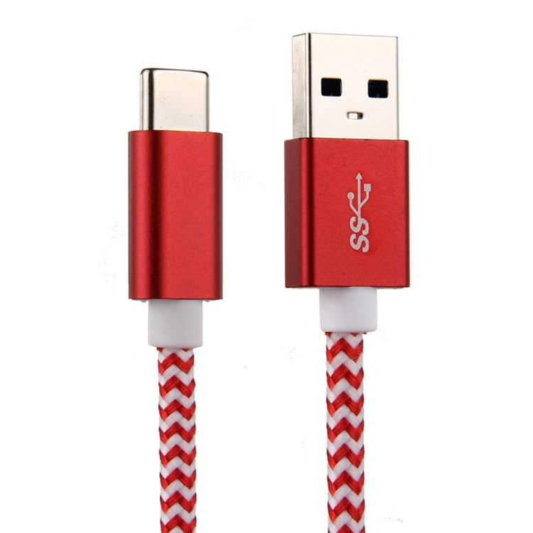 ULT-unite 1.5m Knit Texture USB 3.0 to USB-C / Type-C All-copper Wire Data Sync Charging Cable, For Galaxy S8 & S8 + / LG G6 / Huawei P10 & P10 Plus / Oneplus 5 / Xiaomi Mi 6 & Max 2 and other Smartphones