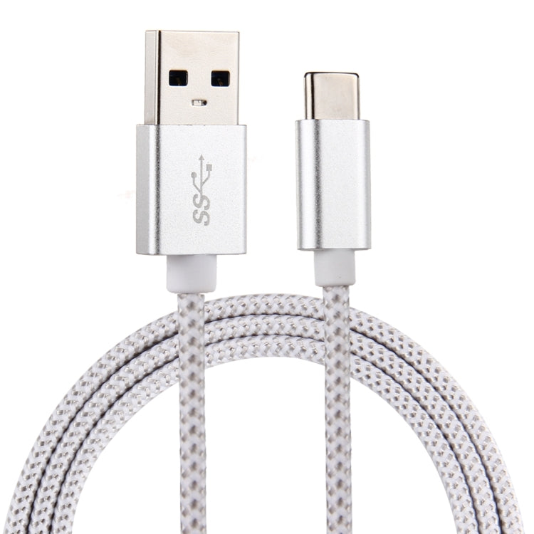 ULT-unite 1.5m Knit Texture USB 3.0 to USB-C / Type-C All-copper Wire Data Sync Charging Cable, For Galaxy S8 & S8 + / LG G6 / Huawei P10 & P10 Plus / Oneplus 5 / Xiaomi Mi 6 & Max 2 and other Smartphones