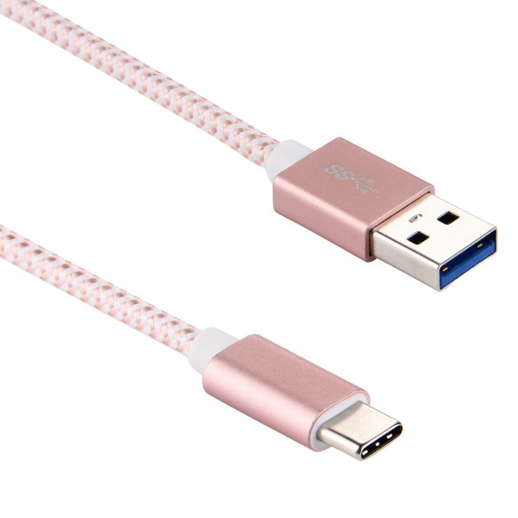 ULT-unite 2m Knit Texture USB 3.0 to USB-C / Type-C All-copper Wire Data Sync Charging Cable, For Galaxy S8 & S8 + / LG G6 / Huawei P10 & P10 Plus / Oneplus 5 / Xiaomi Mi 6 & Max 2 and other Smartphones