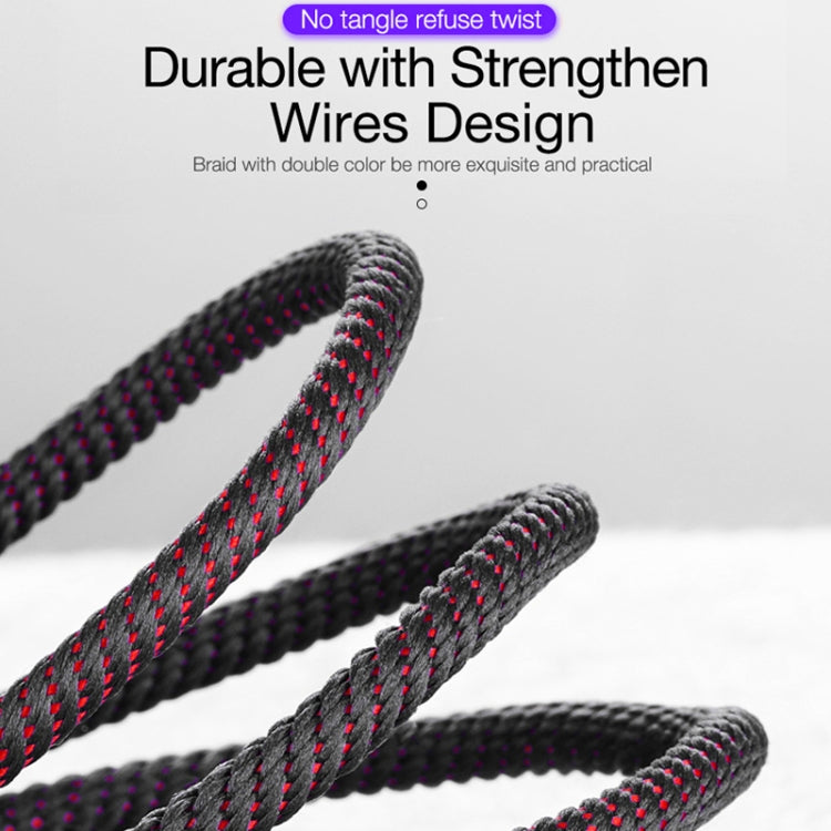 CAFELE 5A Type-C / USB-C Metal Pen Series Kirsite Charging Data Cable, Length: 1m (Red)