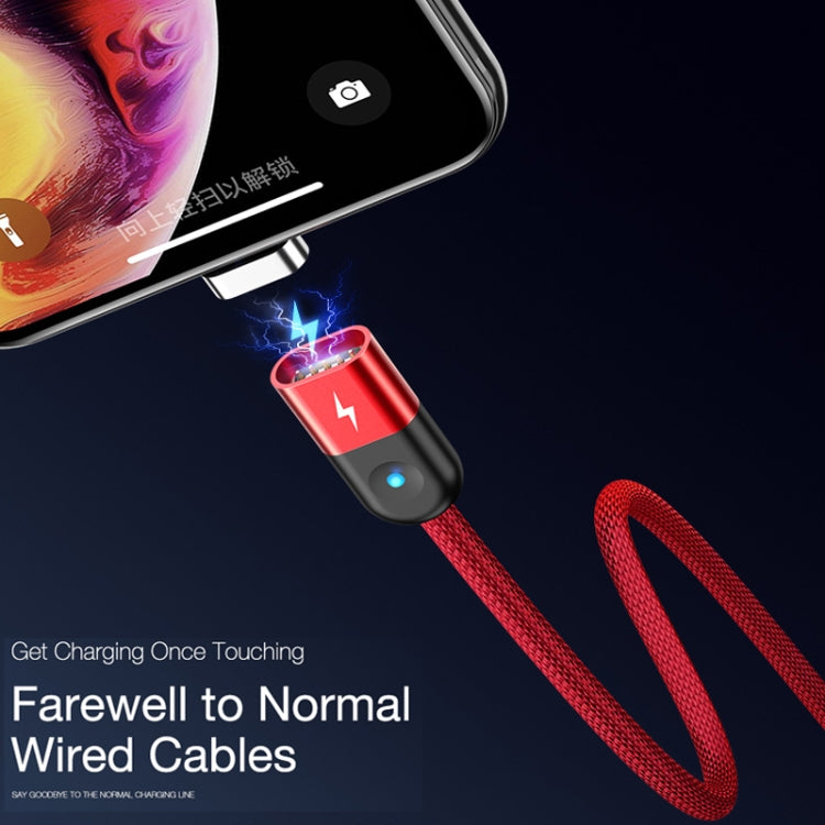 CAFELE Micro USB Light Speed Magnet Nylon Charging Cable with LED Light, Length: 1m