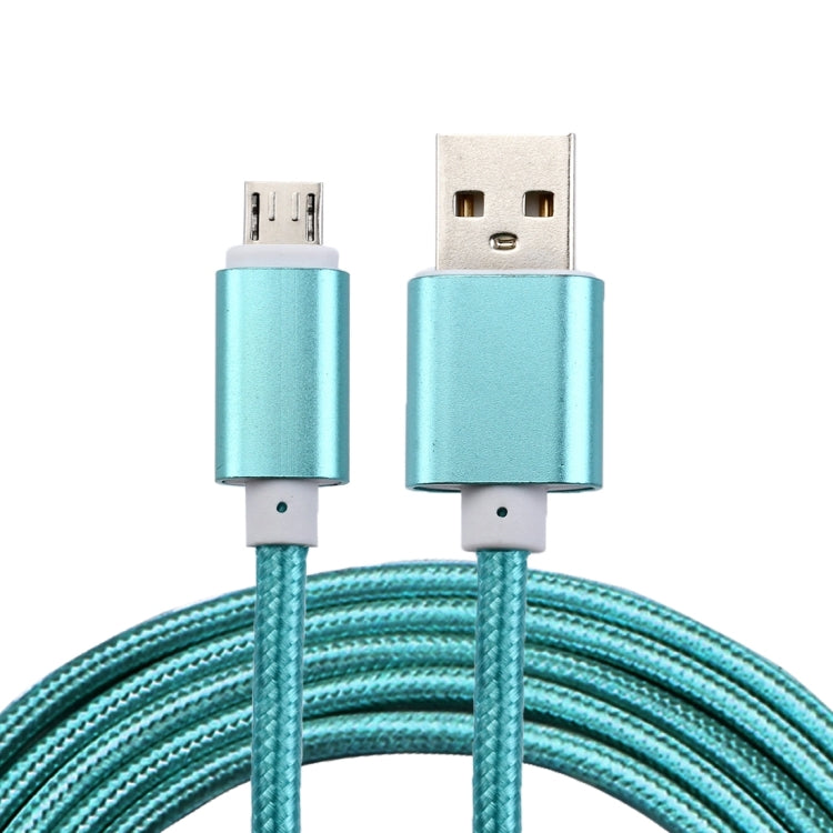 2m Woven Style Metal Head 84 Cores Micro USB to USB 2.0 Data / Charger Cable, For Samsung / Huawei / Xiaomi / Meizu / LG / HTC and Other Smartphones