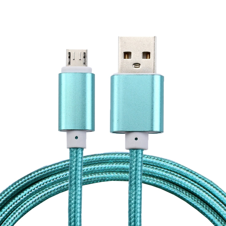 1m Woven Style Metal Head 84 Cores Micro USB to USB 2.0 Data / Charger Cable, For Samsung / Huawei / Xiaomi / Meizu / LG / HTC and Other Smartphones