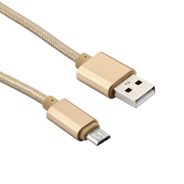 1m Woven Style Metal Head 84 Cores Micro USB to USB 2.0 Data / Charger Cable, For Samsung / Huawei / Xiaomi / Meizu / LG / HTC and Other Smartphones
