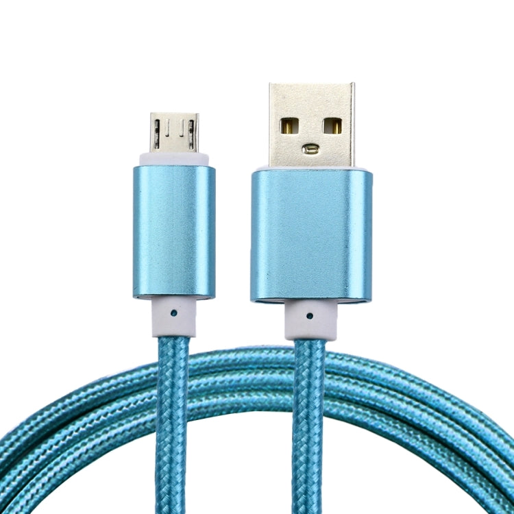 1m Woven Style Metal Head 84 Cores Micro USB to USB 2.0 Data / Charger Cable, For Samsung / Huawei / Xiaomi / Meizu / LG / HTC and Other Smartphones