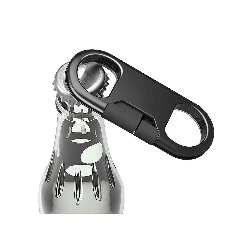 Multi-function 20cm USB to Micro USB Data Sync Charging Cable & Bottle Opener & Keychain