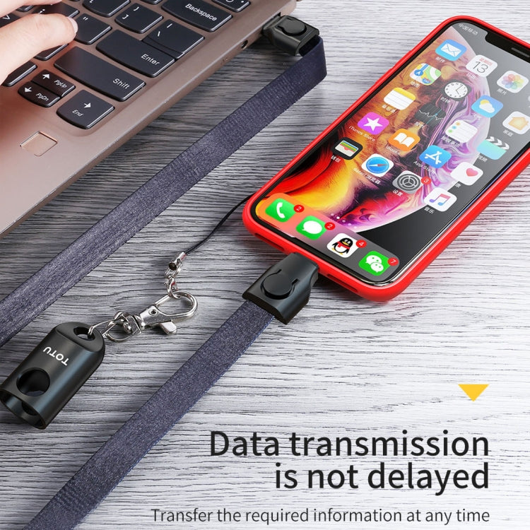 TOTUDESIGN BMA-023 Cloth Series Hanging Rope Style 85CM 2.1A Micro USB to USB Data Sync Charging Cable