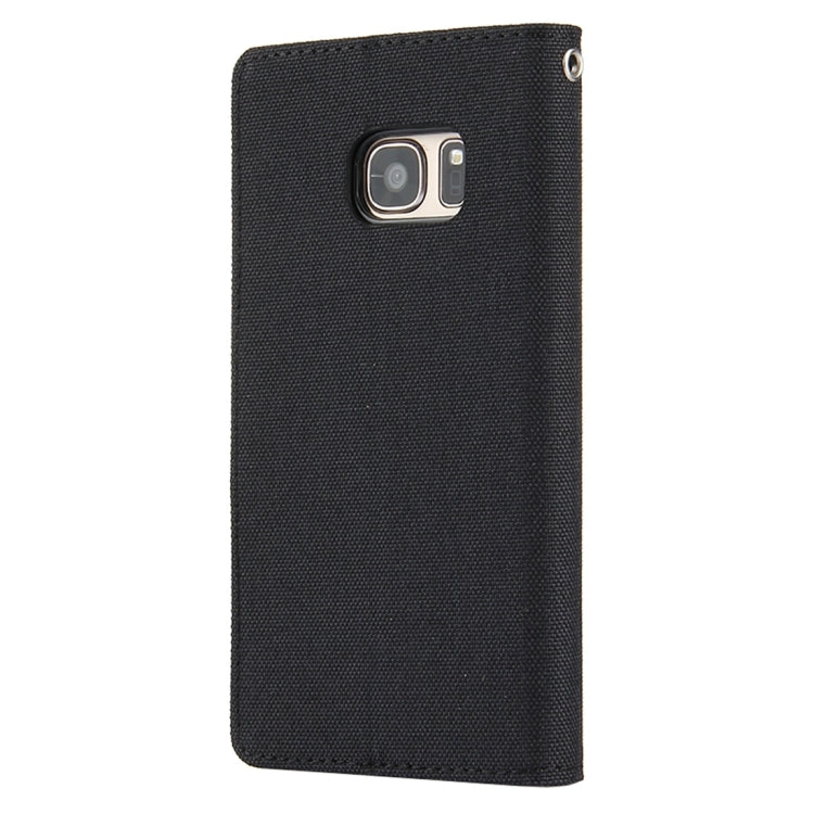GOOSPERY CANVAS DIARY for Samsung Galaxy S7 Canvas Texture Horizontal Flip Leather Case with Card Slots & Wallet & Holder