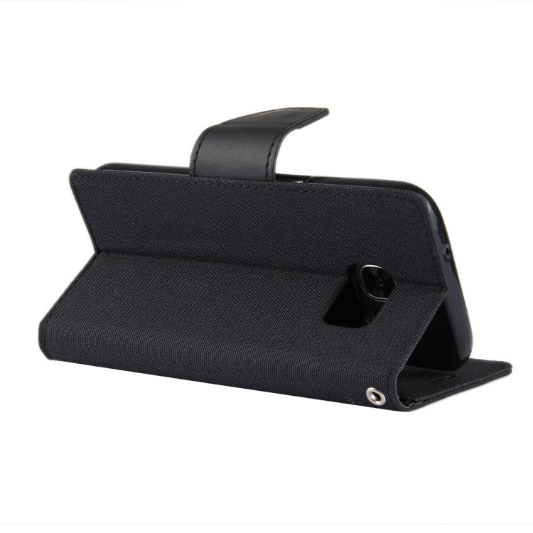 GOOSPERY CANVAS DIARY for Samsung Galaxy S7 Canvas Texture Horizontal Flip Leather Case with Card Slots & Wallet & Holder