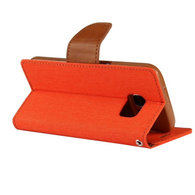 GOOSPERY CANVAS DIARY for Samsung Galaxy S7 Canvas Texture Horizontal Flip Leather Case with Card Slots & Wallet & Holder