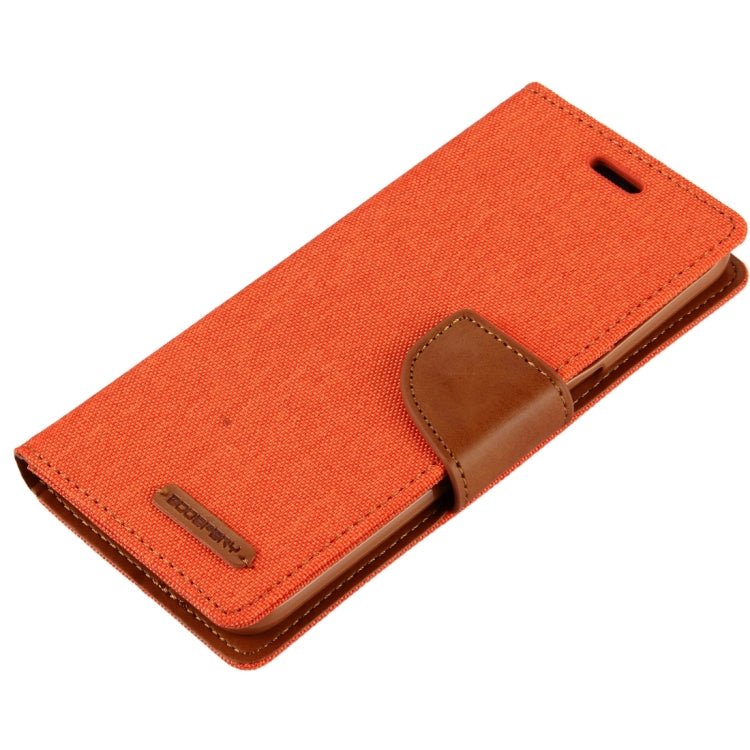 GOOSPERY CANVAS DIARY for Samsung Galaxy S7 Canvas Texture Horizontal Flip Leather Case with Card Slots & Wallet & Holder