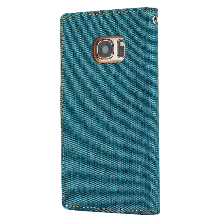 GOOSPERY CANVAS DIARY for Samsung Galaxy S7 Canvas Texture Horizontal Flip Leather Case with Card Slots & Wallet & Holder