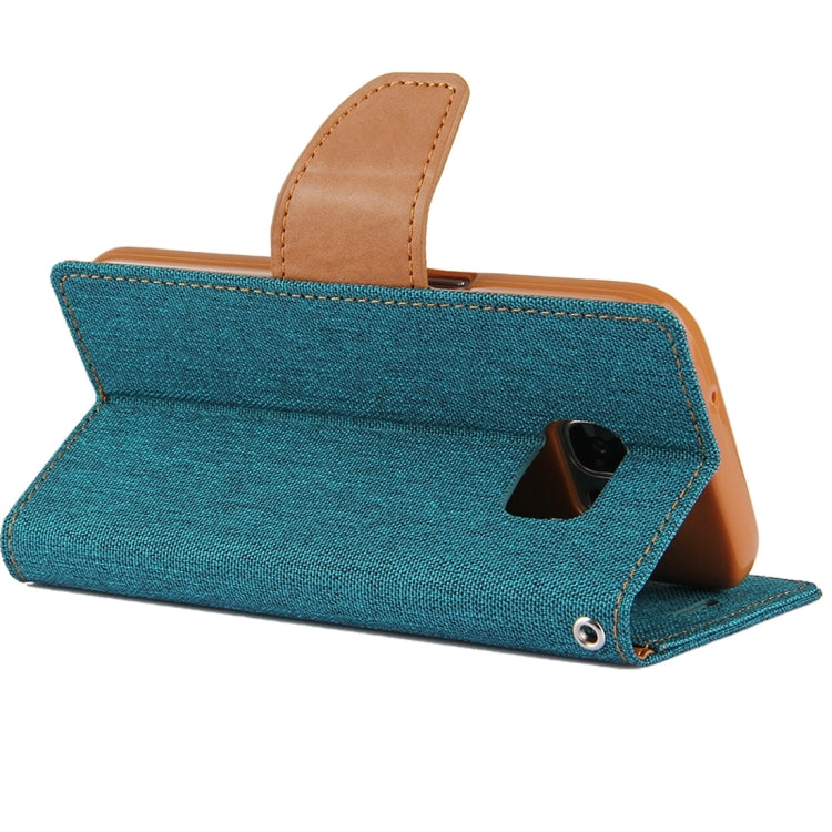 GOOSPERY CANVAS DIARY for Samsung Galaxy S7 Canvas Texture Horizontal Flip Leather Case with Card Slots & Wallet & Holder