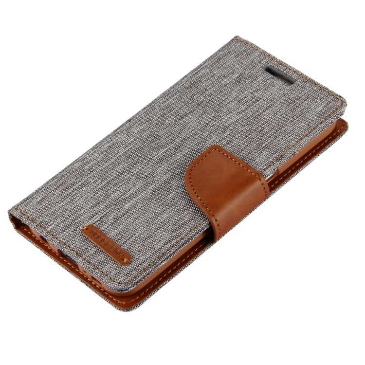 GOOSPERY CANVAS DIARY for Samsung Galaxy S7 Canvas Texture Horizontal Flip Leather Case with Card Slots & Wallet & Holder