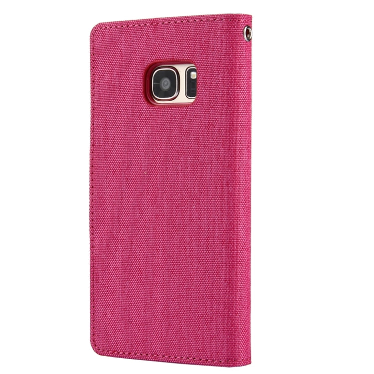 GOOSPERY CANVAS DIARY for Samsung Galaxy S7 Canvas Texture Horizontal Flip Leather Case with Card Slots & Wallet & Holder