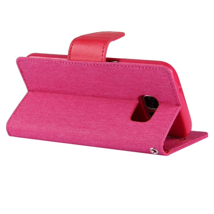 GOOSPERY CANVAS DIARY for Samsung Galaxy S7 Canvas Texture Horizontal Flip Leather Case with Card Slots & Wallet & Holder