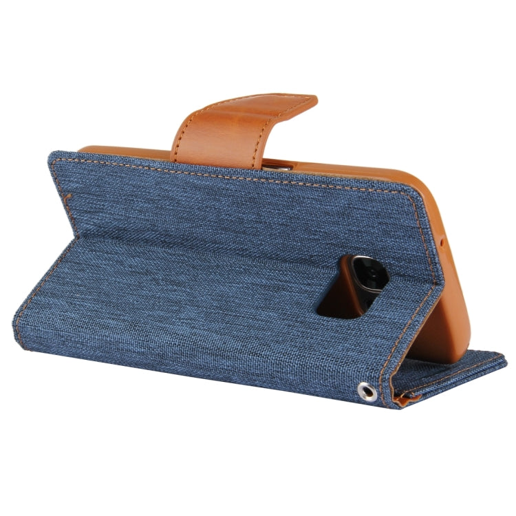 GOOSPERY CANVAS DIARY for Samsung Galaxy S7 Canvas Texture Horizontal Flip Leather Case with Card Slots & Wallet & Holder