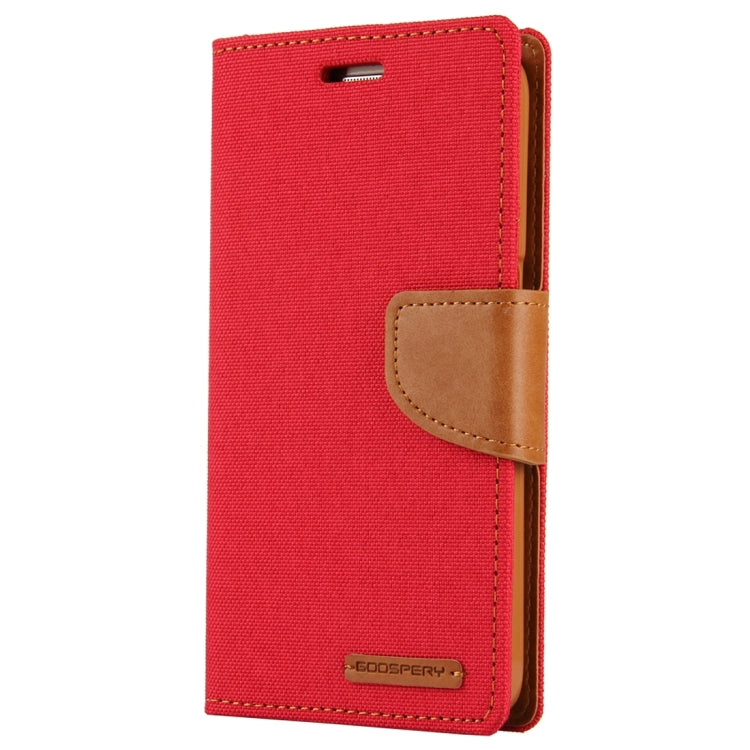 GOOSPERY CANVAS DIARY for Samsung Galaxy S7 Canvas Texture Horizontal Flip Leather Case with Card Slots & Wallet & Holder