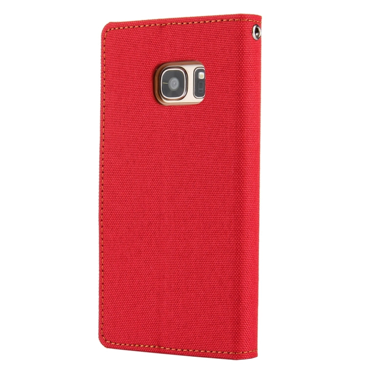 GOOSPERY CANVAS DIARY for Samsung Galaxy S7 Canvas Texture Horizontal Flip Leather Case with Card Slots & Wallet & Holder