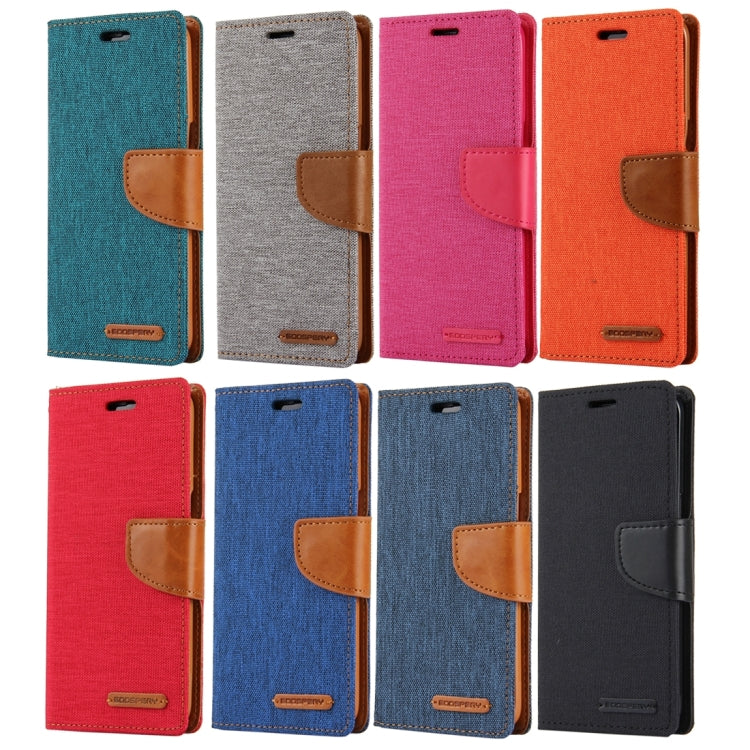 GOOSPERY CANVAS DIARY for Samsung Galaxy S7 Canvas Texture Horizontal Flip Leather Case with Card Slots & Wallet & Holder