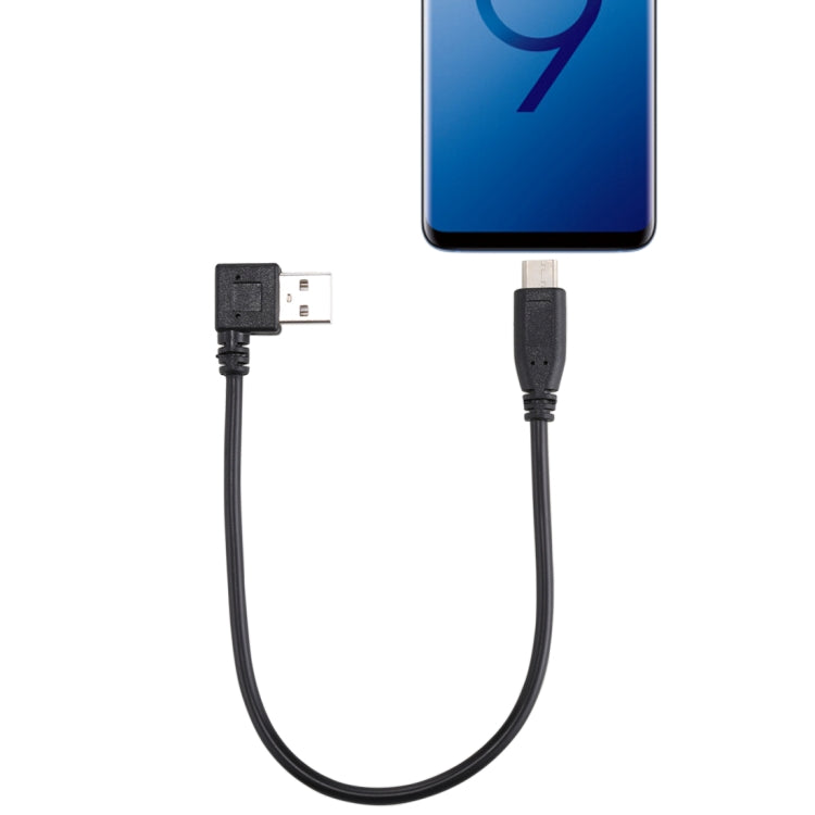 USB-C / Type-C Male to USB 2.0 Male Elbow Design Data / Charger Cable, Total Length: about 28cm, for Galaxy S8 & S8 + / LG G6 / Huawei P10 & P10 Plus / Oneplus 5 and other Smartphones