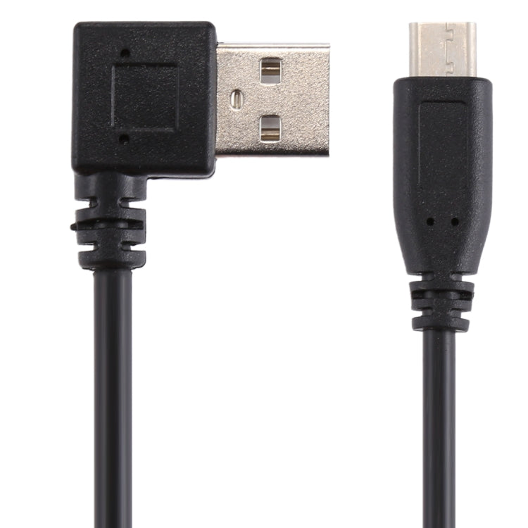 USB-C / Type-C Male to USB 2.0 Male Elbow Design Data / Charger Cable, Total Length: about 28cm, for Galaxy S8 & S8 + / LG G6 / Huawei P10 & P10 Plus / Oneplus 5 and other Smartphones