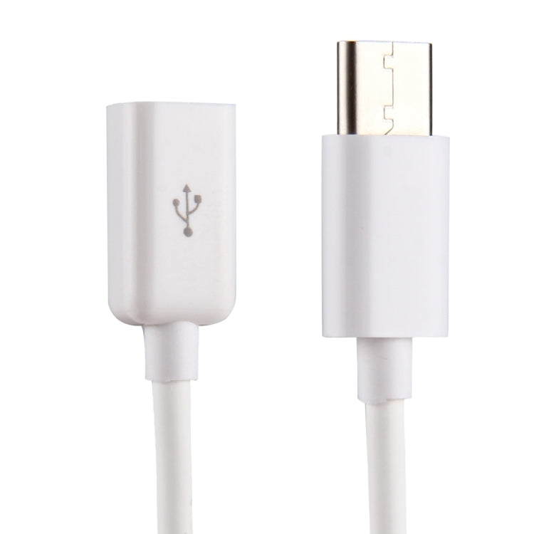 10 cm Micro USB Female to USB-C / Type-C Male Adapter Cable, For Galaxy S8 & S8 + / LG G6 / Huawei P10 & P10 Plus / Oneplus 5 / Xiaomi Mi6 & Max 2 /and other Smartphones(White)