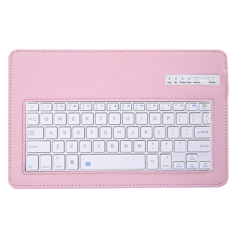 SA590 Bluetooth 3.0 Litchi Texture Detachable Bluetooth Keyboard Leather Tablet Case for Samsung Galaxy Tab A 10.5 inch T590 / T595, with Holder
