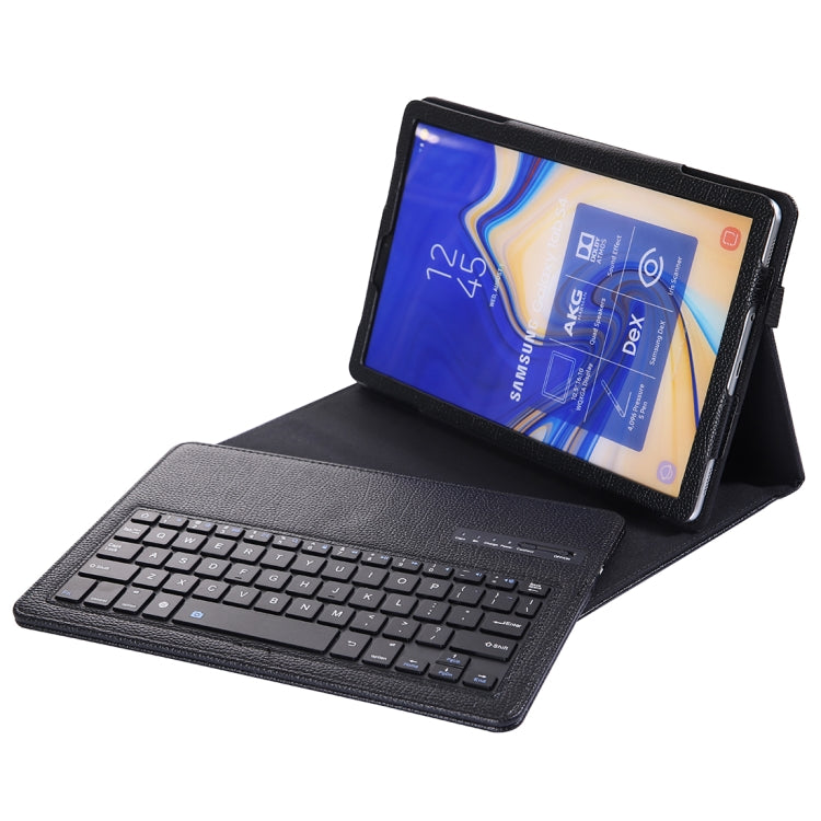 SA830 Bluetooth 3.0 Litchi Texture Detachable Bluetooth Keyboard Leather Tablet Case for Samsung Galaxy Tab S4 10.5 inch T830 / T835, with Holder