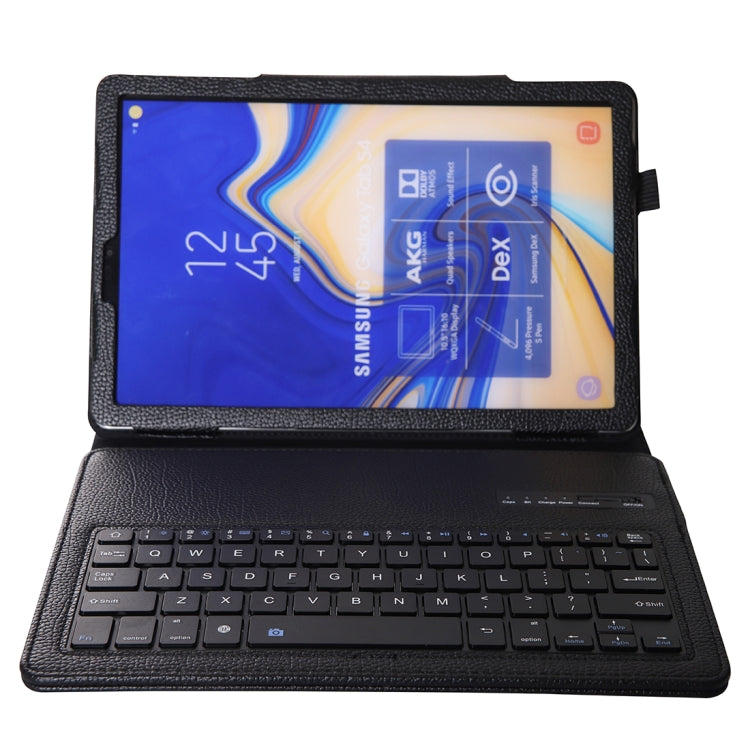 SA830 Bluetooth 3.0 Litchi Texture Detachable Bluetooth Keyboard Leather Tablet Case for Samsung Galaxy Tab S4 10.5 inch T830 / T835, with Holder