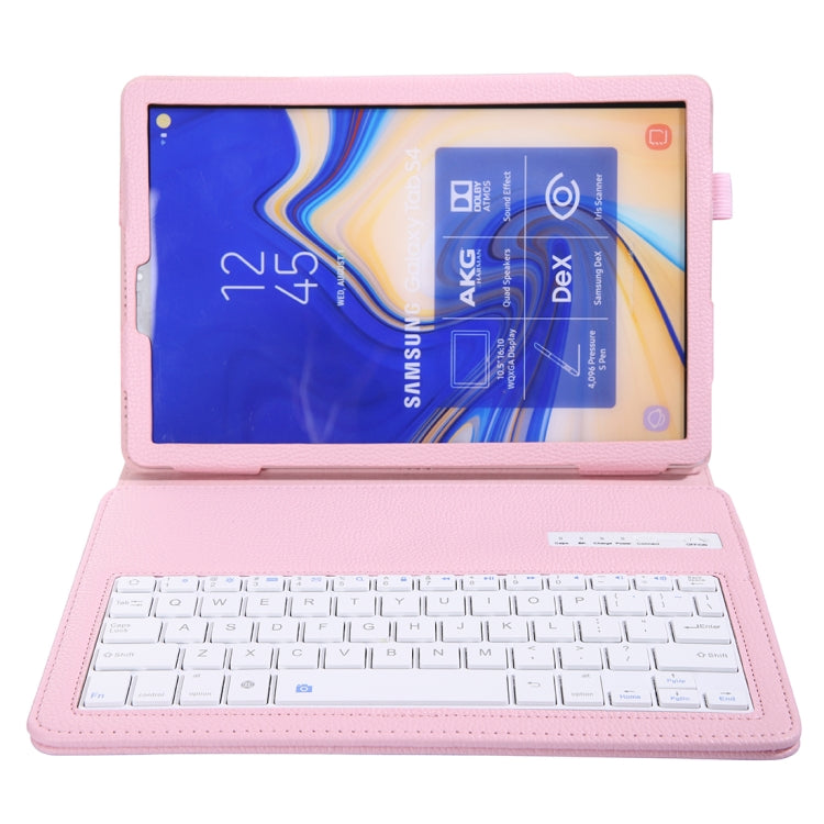 SA830 Bluetooth 3.0 Litchi Texture Detachable Bluetooth Keyboard Leather Tablet Case for Samsung Galaxy Tab S4 10.5 inch T830 / T835, with Holder