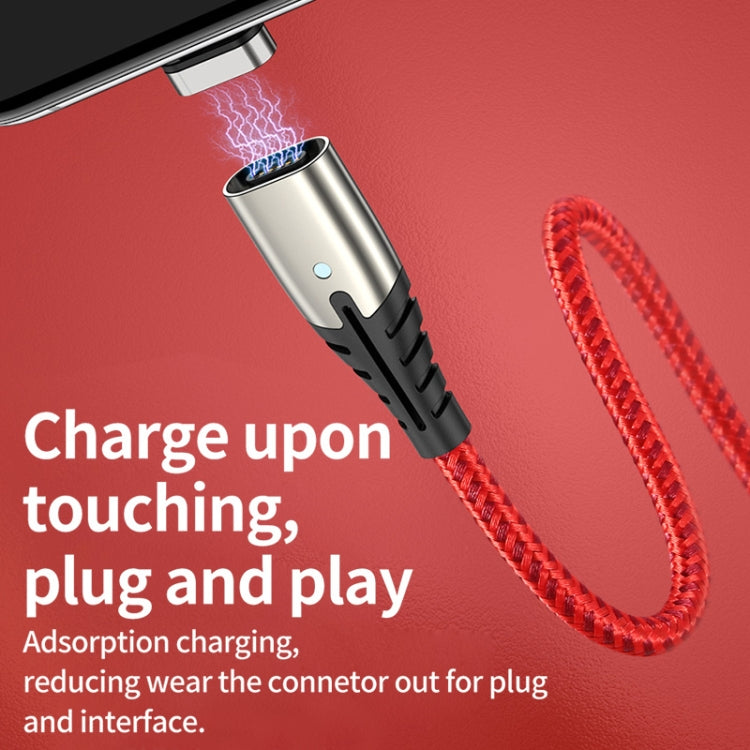 TOTUDESIGN BMA-027 Thunder Series Micro USB Automatic Adsorption Magnectic Charging Cable, Length: 1.2m (Red)