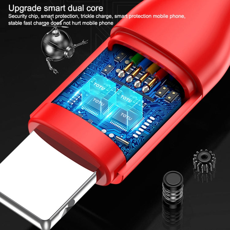 TOTUDESIGN BMA-026 Soft Series 2.4A Micro USB Silicone Charging Cable, Length: 1m